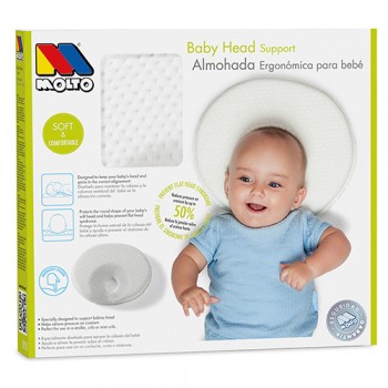 Molto almohada ergonómica para la cabeza del bebé