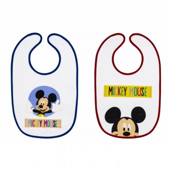 Interbaby babero plastificado rizo con velcro colección disney 