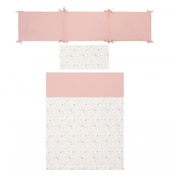  Bimbi Casual Funda Nórdica Reversible con Protector de Cuna Cottage