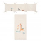 Bimbi pirulos edredón reversible + protector para cuna kenia 