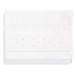 Bimbi classic juego de sábanas bordadas dots cuna 60x120