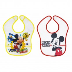 Interbaby pack 2 baberos PEVA colección disney - Mickey 