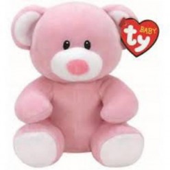 TY peluche oso rosa 15 cm