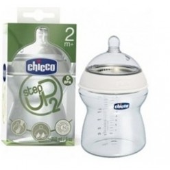 Chicco biberón Step Up tetina silicona flujo normal +2M 250ml