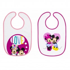 Interbaby babero plastificado rizo con velcro colección disney 