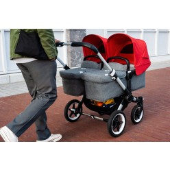 Bugaboo Carrito Donkey 3 Gemelar con silla y capazo 