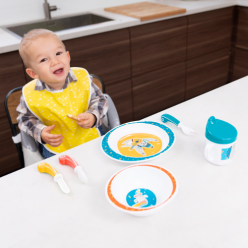 Badabulle Set de comida Yummy azul 